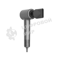 Фен Deerma DEM-CF51W темно-серый, 1400 Вт, компактный, ионизация