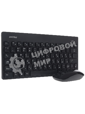 Комплект клавиатура+мышь Smartbuy 220349AG беспроводной, USB, 1600 DPI, чёрный