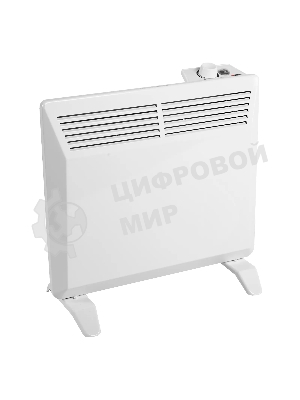 Конвектор Denzel XCE-1000 белый, 1000 Вт, 15 м2, термостат