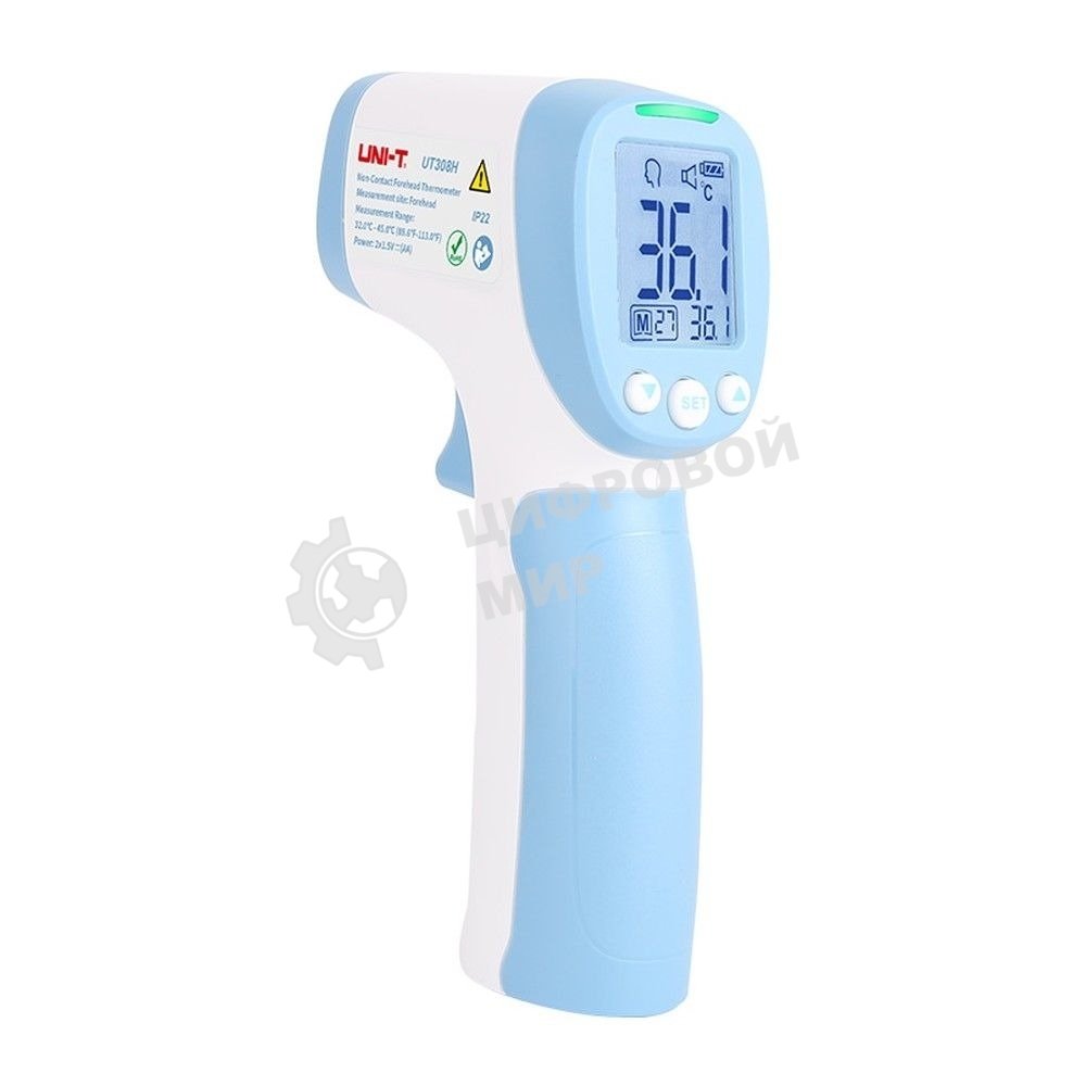 Термометр UNI-T Инфракрасный термометр UT308H, 0С ~ 100С, точность +-1C