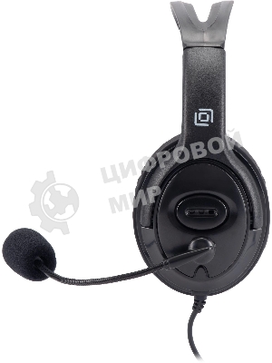 Гарнитура Oklick HS-M400 чёрный, проводная, 3.5 мм