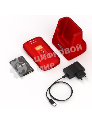 Мобильный телефон Maxvi E5 up красный