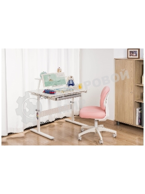 Кресло Cactus CS-CHR-3594PK розовый, ткань, 75 кг, механизм качания