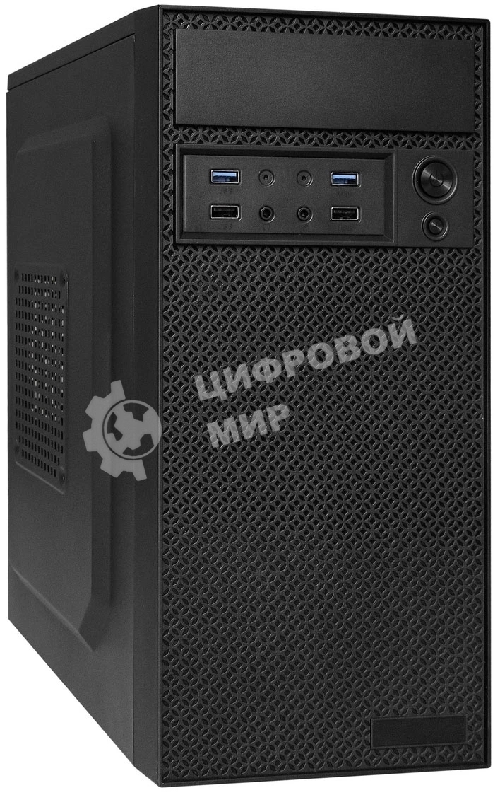 Компьютерный корпус Minitower ExeGate BAA-109U2-UN450 (mATX, БП UN450 с вент. 12см, 2*USB+2*USB 3.0, аудио, черный)
