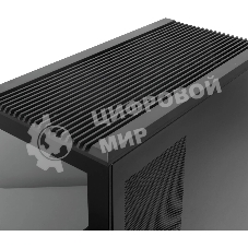 Компьютерный корпус без блока питания HSPD F711-TGbK-ARGB, Panoramic Full Tower, черный, TG, 0.7 SPCC, 4x120мм ARGB ATX, mATX, mITX 190/420/280мм 2x2.5