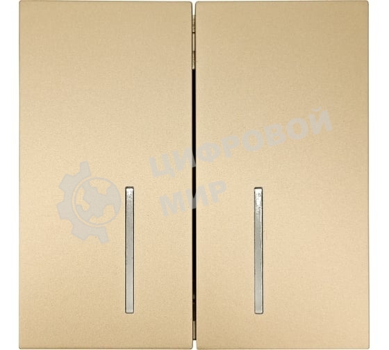 Выключатель LEZARD 704-3688-112QC 2-кл. с индик. СП ZIMA IP20 10А безвинт. зажим, зол.