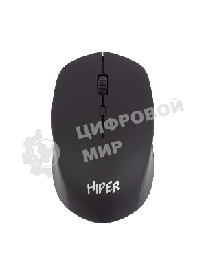 Мышь беспроводная HIPER HOMW-091 черный, 1600 dpi, радиоканал, USB, кнопки - 4