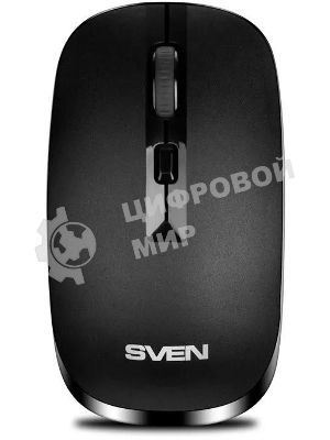 Мышь беспроводная SVEN RX-260W черный, 1600 dpi, радиоканал, USB, кнопки - 4