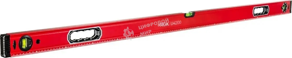 Уровень RGK U4200 пузырьковый 3глаз. магнит. (751988)