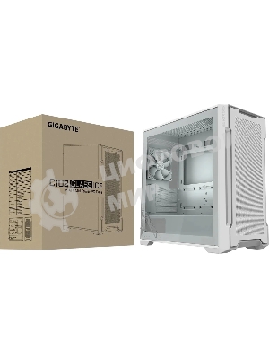 Компьютерный корпус Gigabyte C102W Gb-C102GI белый без БП M-ATX 5x120мм 4x140мм 2xUSB 3.0 audio bott PSU