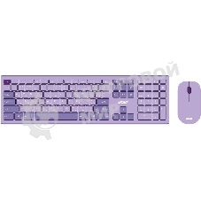 Комплект клавиатура + мышь Acer OCC205 беспроводной USB, 1200 dpi, фиолетовый