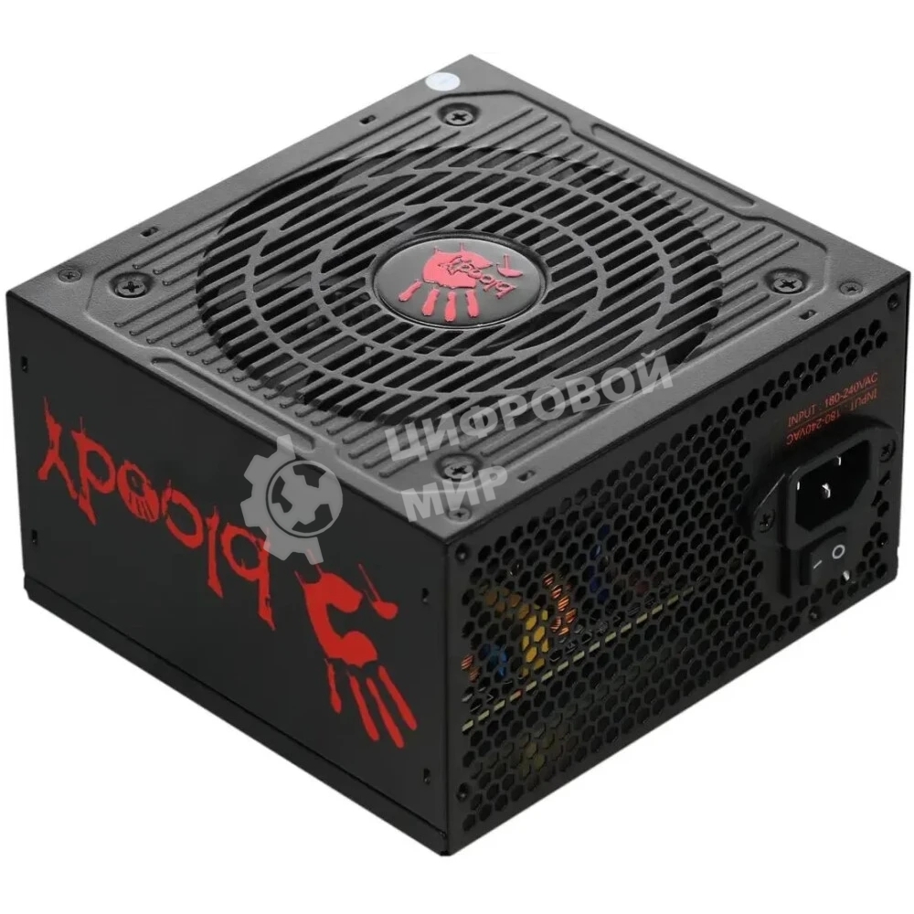 Блок питания Bloody BD-PS750B, 750Вт, 80 PLUS Bronze, 120мм, черный