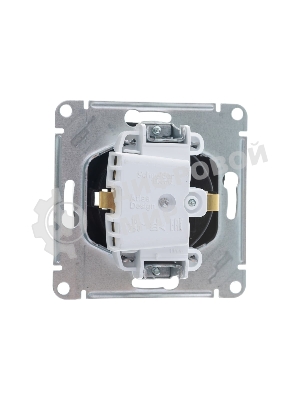 Механизм розетки 1-м СП AtlasDesign с заземл. защ. шторки 16А мокко SchE ATN000645