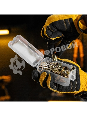 Заклепки резьбовые Denzel стальные, оцинкованные, М10, пластиковый кейс, 35 шт.