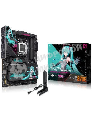 Материнская плата ASUS ROG STRIX X870E-H GAMING MIKU AM5 ATX 4xDDR5 2xPCIEx16 4xM.2 3xUSB-C HDMI 5GLAN Wi-Fi 7 
