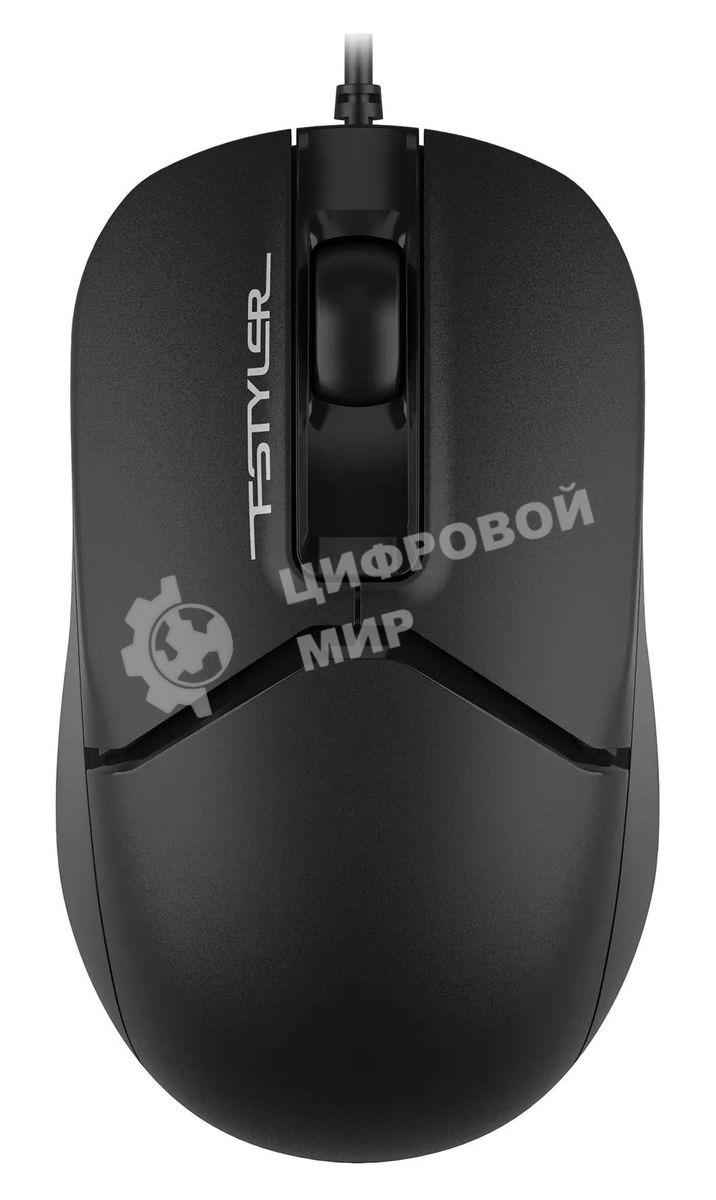 Мышь проводная A4Tech Fstyler FM12 черный, 1200 dpi, USB, кнопки - 3