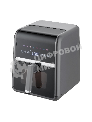 Аэрогриль Centek CT-3189 серый, 1500 Вт, 5 л, сенсор, 8 программ