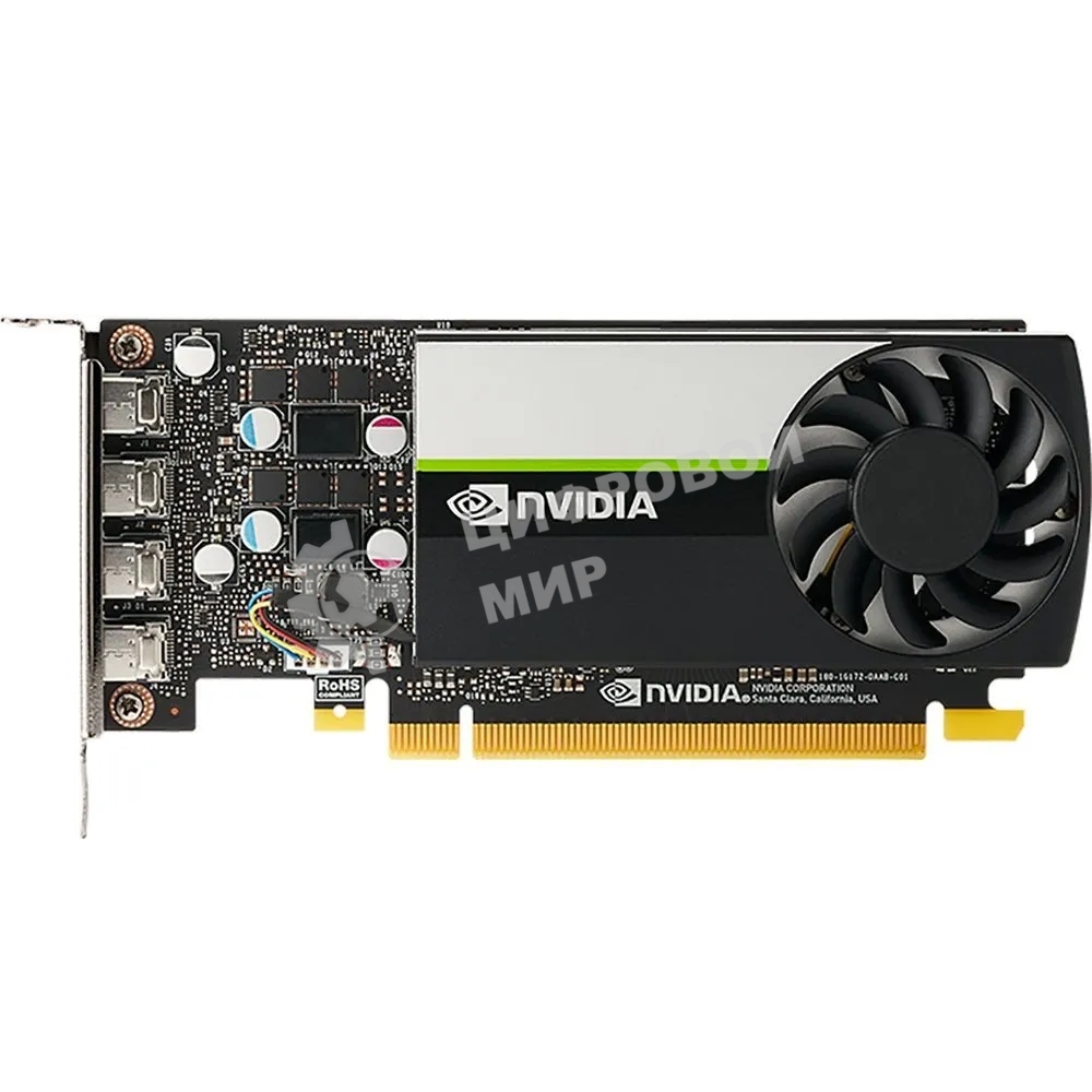 Видеокарта Nvidia T1000-8G with ATX and LP (ATX installed, LP included)