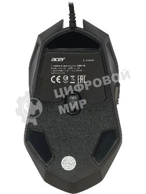 Мышь проводная Acer OMW170 черный, 3200 dpi, USB, кнопки - 6
