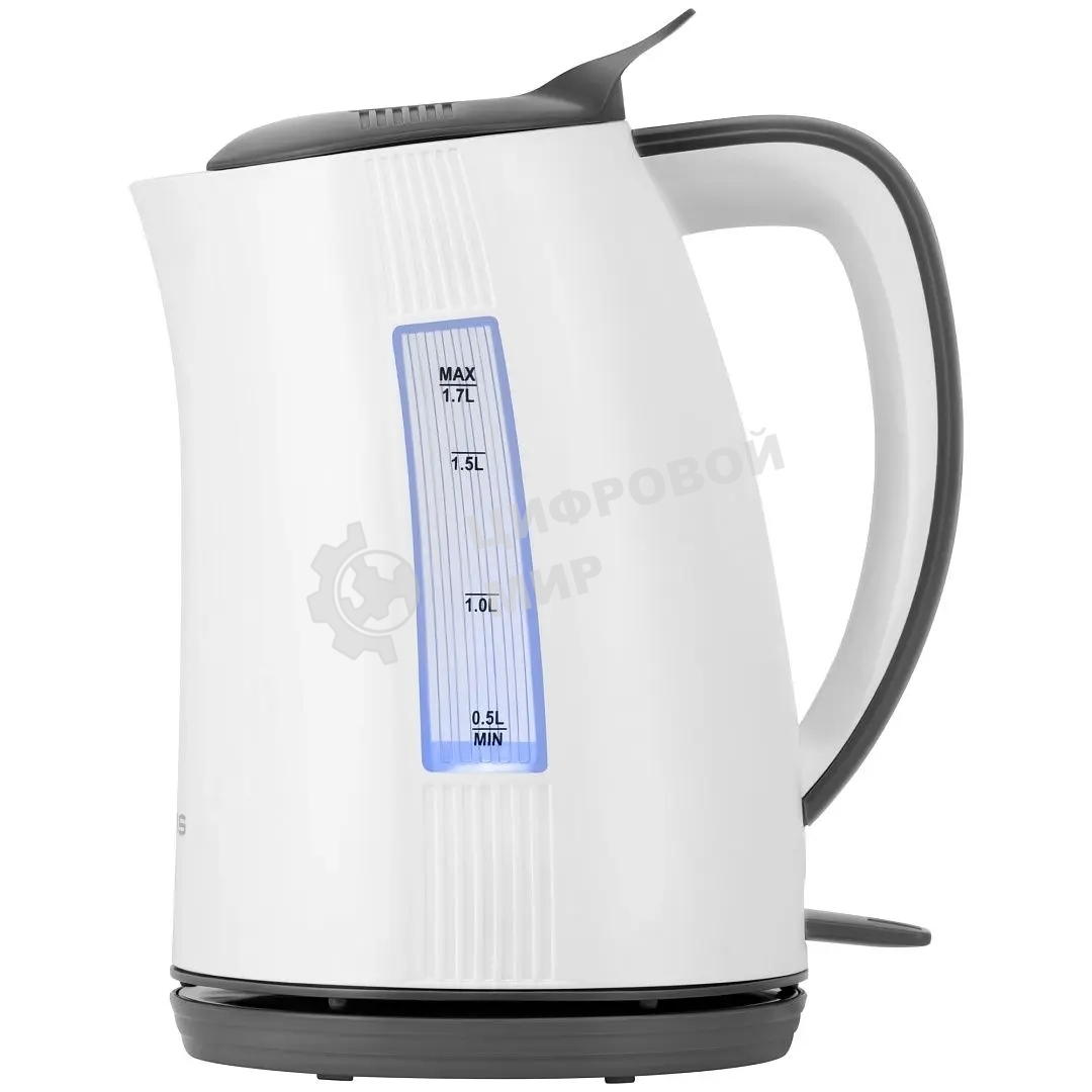 Чайник электрический Polaris PWK1708C Water Way Pro, белый/серый