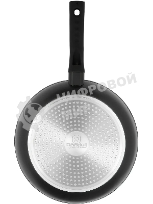 Сковорода Rondell Buffalo RDA-1483 (BK) черный28х7 см, Преимущество:Кованый алюминий Глубокая сковорода прекрасно подойдет для жарки и тушения Утолщенный кованый алюминий обладает превосходными свойствами теплопроводности Высокие борта сковородыУникальное внутреннеефактурноепокрытие для карамелизации блюда Антипригарное покрытие XylanPlus: Без содержания PFOA Превосходные антипригарные свойства Материал изготовления/технологии: Кованый алюминий Толщина стенок2,5 мм Толщина дна 5,2 мм Аксессуары:Стильные бакелитовые ручки с soft-touch покрытием Внешнее/внутреннее покрытие:Внешнее – термостойкое покрытиеВнутреннее – 2-х слойное антипригарное покрытие Xylan Plus Использование:Не подходит для духовкиПодходит для всех видов плит, включая индукционные Не рекомендуется мыть в ПММ во избежание повреждения soft-touch покрытия Гарантия: 2 года Упаковка: Цветной рукав