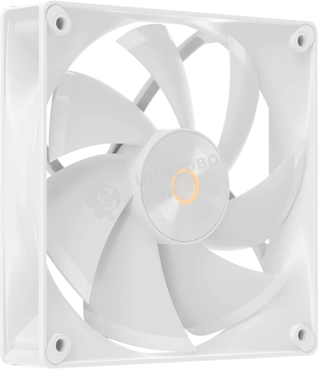 Вентилятор для корпуса Ocypus Delta F12 WH, 120x120x25мм, 4-PIN PWM, 500-2000 RPM, 29 DBA MAX, HYDRO BEARING