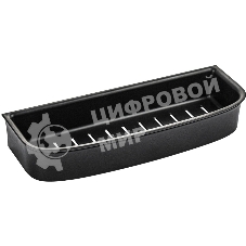 Полочка прямая из высокопрочного АБС пластика, ЧЕРНАЯ матовая, с вкладышем черного цвета BRIMIX 5676