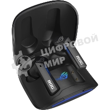 Гарнитура ASUS ROG Cetra True Wireless SpeedNova чёрный, беспроводная, радиоканал, до 26 ч, совместимость с PS5