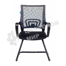 Кресло Бюрократ CH-695N-AV/DG/TW-11 серый/черный, экокожа, 120 кг, механизм качания