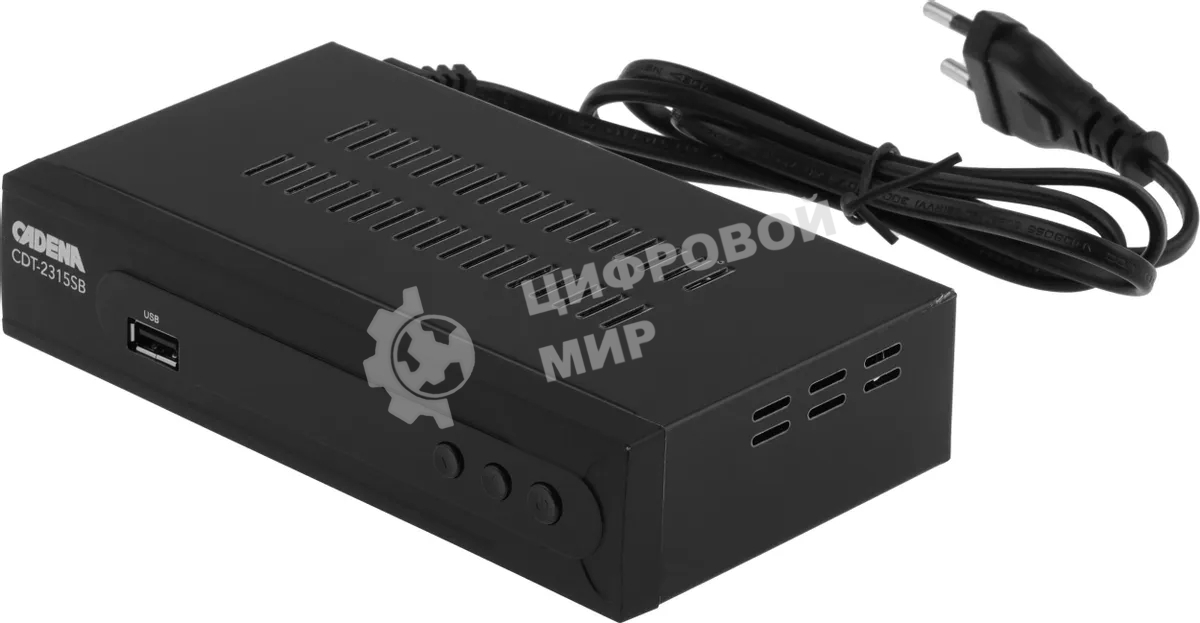 Приставка для цифрового ТВ Cadena CDT-2315SB черный, DVB-T2, DVB-T, HDMI, USB 2.0