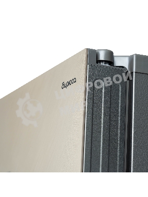 Холодильник Бирюса SBS 541 TGG текстурированное бежевое стекло двухкамерный 343/198 л морозилка слева, NoFrost, Side-by-side