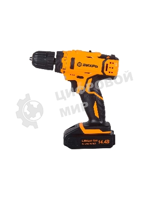 Дрель-шуруповерт Вихрь ДА-14,4Л-2К, 14,4 В, 2 Ач, 30 Нм, щеточный