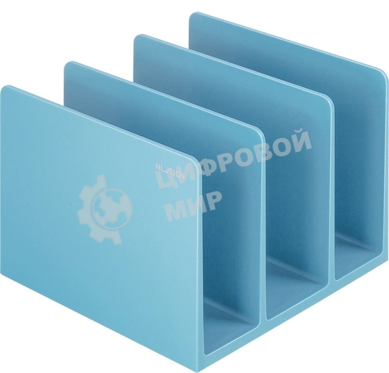 Подставка-ограничитель для книг Deli NS006BLUE Nusign 162x162x122мм синий