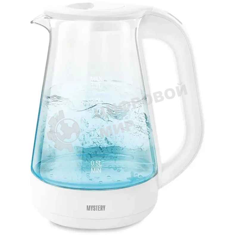 Чайник электрический MYSTERY MEK-1652 2000 Вт, 1.7 л, белый