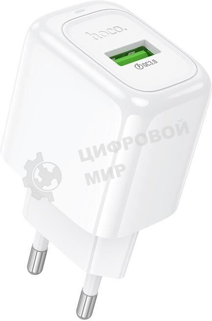 Сетевое зарядное устройство HOCO (6942007631457) CS52A 1USB 3.0A QC3.0 18W, белый