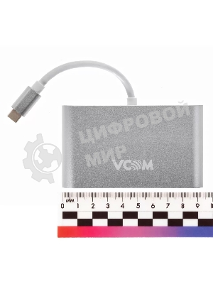 Кабель-адаптер USB3.1 Type-CM-->HDMI+USB3.0+RJ45+PD charging VCOM