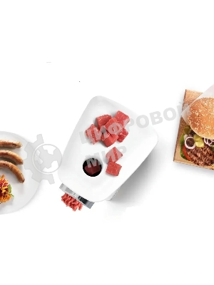 Мясорубка электрическая Bosch MFW2510W белый, 1500 Вт, 1.7 кг/мин, защита от перегрузки, насадки - 3