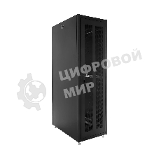 Шкаф серверный напольный ЦМО ШТК-Э, IP20, 48U, 2254х600х1000 мм (ВхШхГ), дверь: перфорация, боковая панель: сплошная, разборный, черный