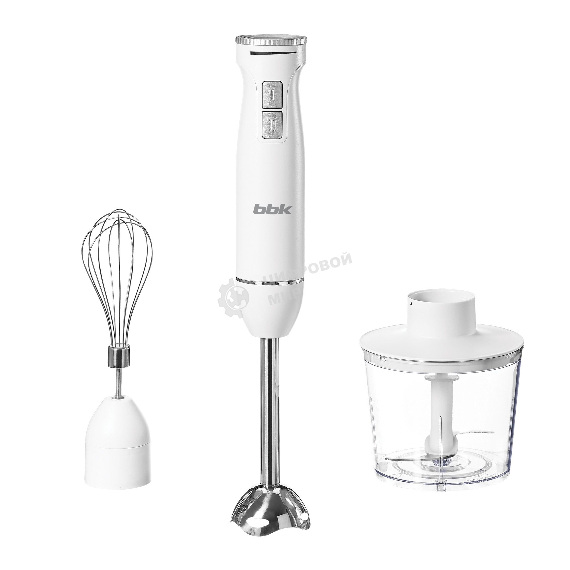 Блендер погружной BBK KBH1302 белый, 1100 Вт, плавная регулировка, турбо