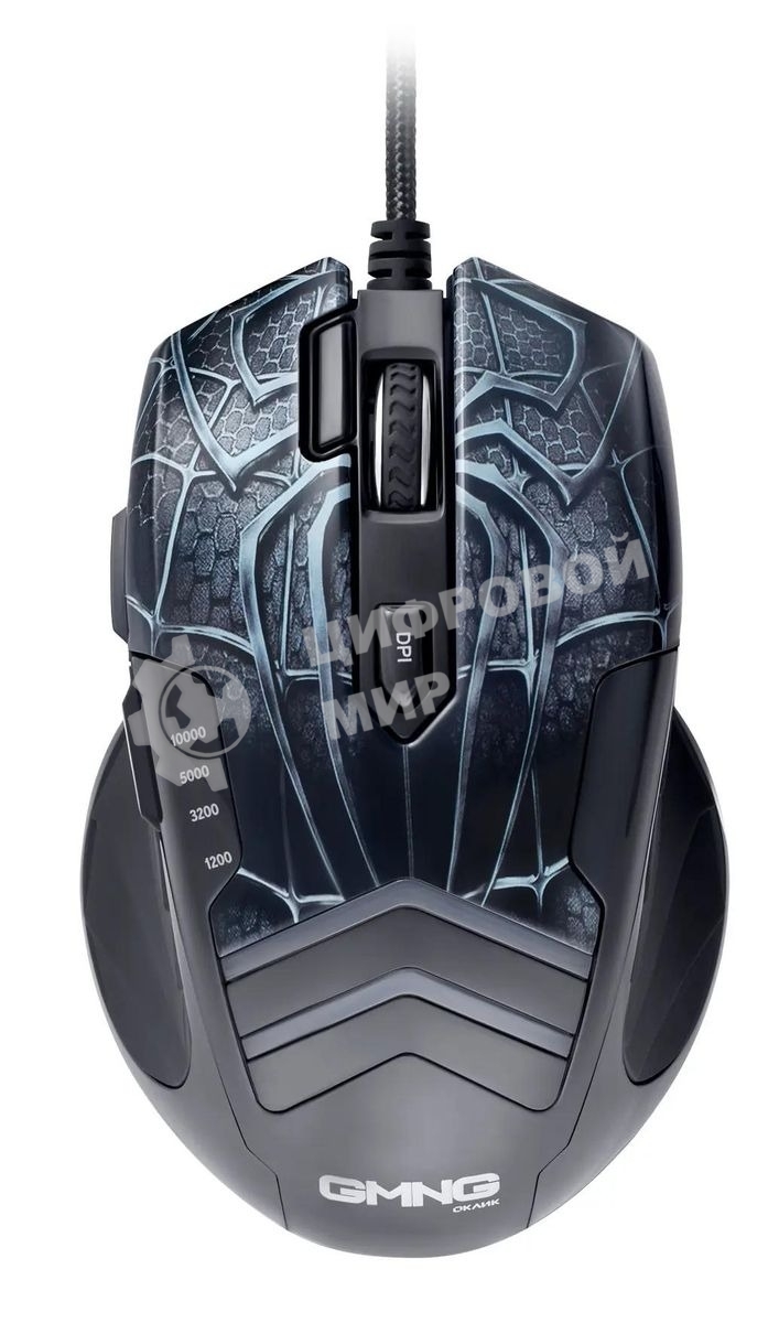 Мышь проводная GMNG XM007 черный/красный, 10000 dpi, USB, кнопки - 7