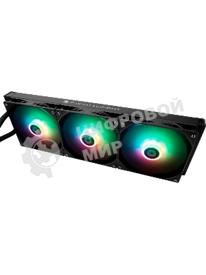 Водяное охлаждение для процессора Thermalright Frozen Warframe 420 ARGB (420мм, LED, Black, ARGB/Fans: 3x140мм, 88.7CFM, 29.8dBA, 1750RPM/Pump height 60мм, 23dBA, 3000RPM, Rad thickness 27мм/S: 1851, 1700, 1200, 115X, 2011, 2066, AM5, AM4)