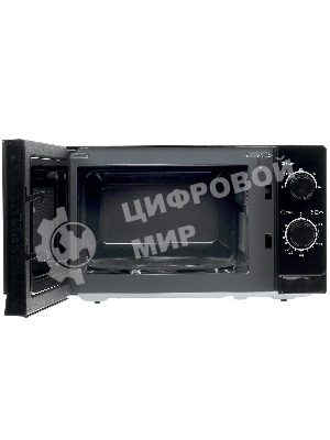 Микроволновая печь Sharp R-2000RK черный, 20 л, 800 Вт, переключатели - поворотный механизм