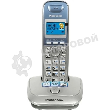Телефон беспроводной (DECT) Panasonic KX-TG2511RUS (серебристый) АОН, Caller ID,спикерфон на трубке,переход в Эко режим одним нажатием