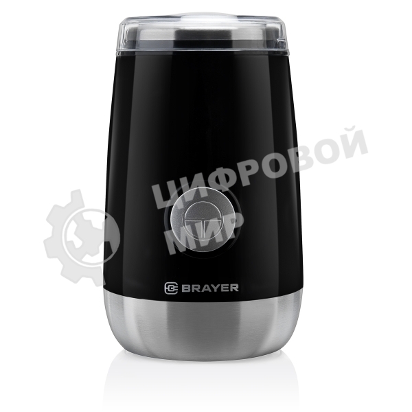 Кофемолка BRAYER BR1183, Емкость 50 г.,Мощн. 150 Вт, Пластиковый корпус, Чаша из нерж.стали