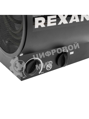 Пушка тепловая электрическая Rexant круглая, прямоугольная подставка, ТЭН, 2кВт