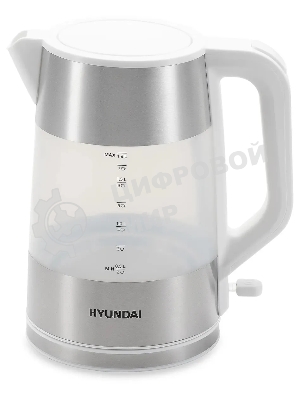 Чайник электрический Hyundai HYK-P4025 1.9 л, 2200 Вт, белый (корпус: пластик)