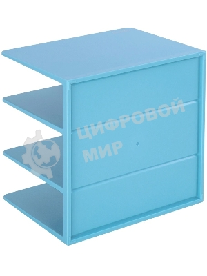 Подставка-ограничитель для книг Deli NS006BLUE Nusign 162x162x122мм синий