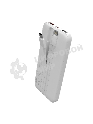 Портативный аккумулятор MORE CHOICE (4620202552808) PB35-10 10000mAh 2USB+1Type-C 3.0A 22.5W+PD20W+QC3.0, белый