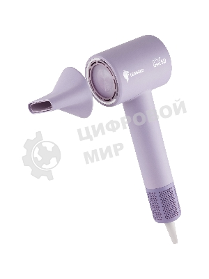 Фен LEONORD LE-1222 фиолетовый, 1800 Вт, ионизация