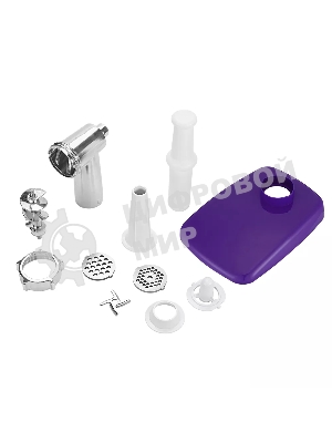 Мясорубка Kitfort КТ-2112-1 1300 Вт, белый/синий